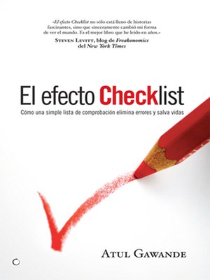 cover image of El efecto checklist